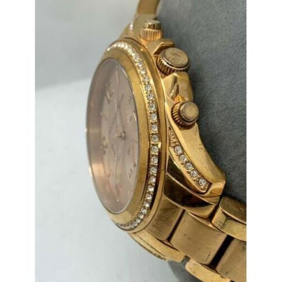 Michael Kors MK5263 Women's Watch Chronograph Rose Gold 39mm Quartz Mineral D518 - Picture 3 of 9